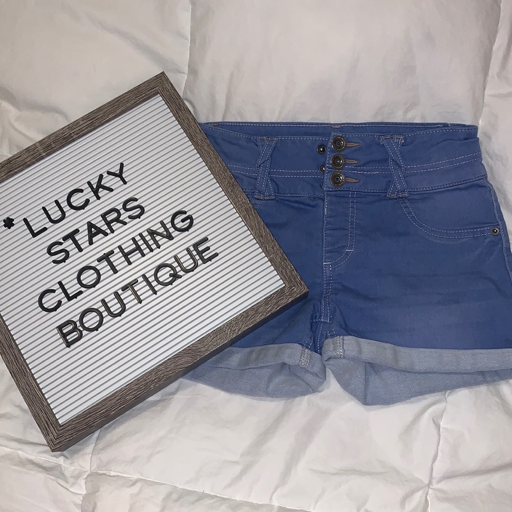 Girls Super Soft Light Denim Shorts